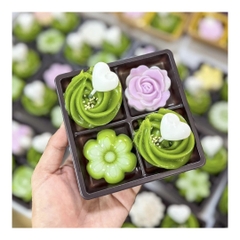 [10 cup] Khuôn Silicon - Cup Set 5cm - M55 - Hoa Hồng Nhọn