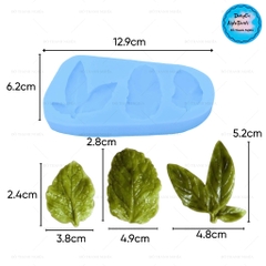 Khuôn Silicon - Rau Củ - Lá Chanh Xòe 3c 5cm