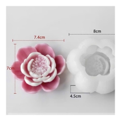 Khuôn Silicon - Hoa Cúc - Cánh Thẳng Nhuỵ 7.4cm