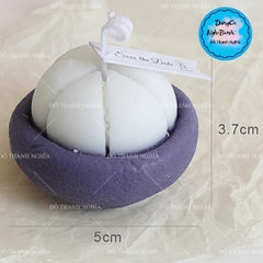 Khuôn Silicon - Trái Cây - Măng Cụt 5cm Nhỏ - 1 Nửa