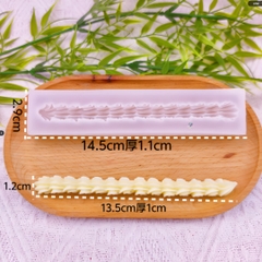 Khuôn Silicon - Viền Chuỗi Dây - Viền Vẩy Sò 14cm