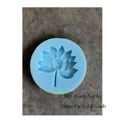 Khuôn Silicon - Mặt Ép Hoa Sen - 6.3cm Sen Cành