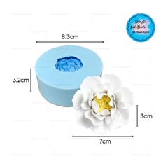 Khuôn Silicon - Hoa Mẫu Đơn - 7cm - Nhụy