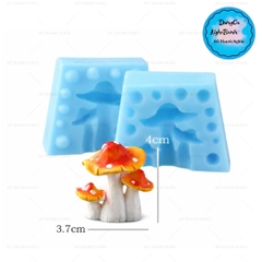 Khuôn Silicon - Rau Củ - Nấm 2 Mảnh 4cm 3c
