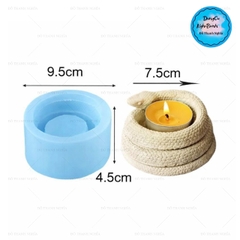 Khuôn Silicon - Động Vật - Con Rắn Tròn Cuộn Người 9.5cm Cao 4.5cm