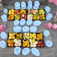 Khuôn Silicon - Rau Củ- Nấm 2 Mảnh 4cm