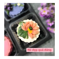 Khuôn Silicon - Mặt Ép Hoa Sen - 6.3cm Sen Cành