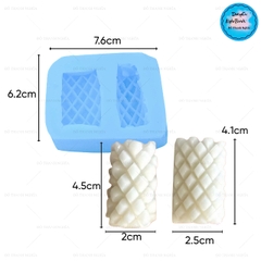 Khuôn Silicon - Món Ăn -Miếng Mực Cắt 2c 4.3cm
