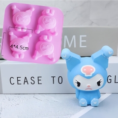 Khuôn Silicon - Vĩ Mèo Kuromi 4C