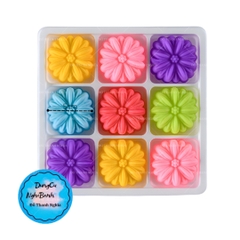 [10 cup] Khuôn Silicon - Cup Set 5cm - M78 Thược Dược