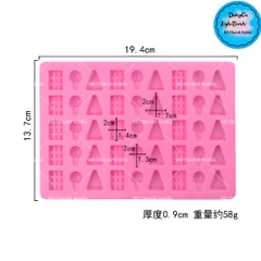 Khuôn Silicon - Bánh Kẹo -Vĩ Chip Chip 45C