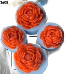Khuôn Silicon - Hoa Hồng Trà Mẫu Đơn M1 5cm