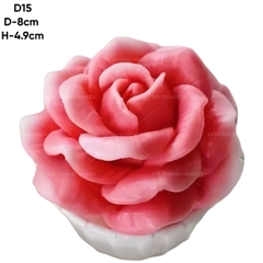 Khuôn Silicon - Hoa Hồng Nở - D15 8cm - Thái Nở