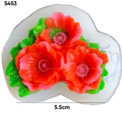 Khuôn Silicon - Chùm Hoa Cúc - Kèm Lá 6.5cm