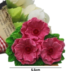 Khuôn Silicon - Chùm Hoa Cúc - Kèm Lá 6.5cm