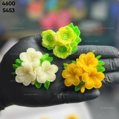 Khuôn Silicon - Hoa Sứ - 6.1cm - chùm hoa Sứ Kèm Lá