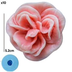 Khuôn Silicon - Hoa Cẩm Chướng Cuộn X10 - 5.2cm