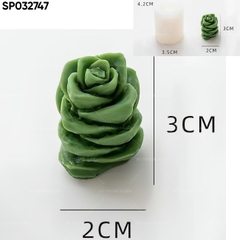 Khuôn Silicon - Sen Đá - 4x3.5cm - Cao Tầng