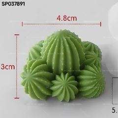 Khuôn Silicon - Sen Đá - Quanh Khía 4.8cm 7c