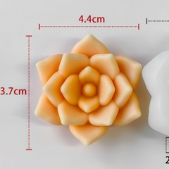 Khuôn Silicon - Sen Đá Nở - 4.4 cm- Mộng Nước Tia Tầng  J-1243