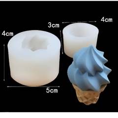 Khuôn Silicon - Cây Kem Xoắn 2c