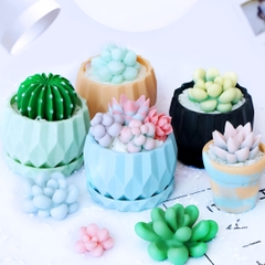 Khuôn Silicon - Đế Cây - Đa Giác 9.8cm
