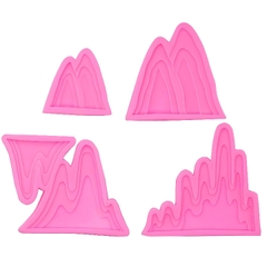 Khuôn Silicon - Ngọn Núi Set 4 Khuôn