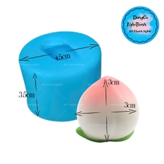 Khuôn Silicon - Trái Cây - Đào 3cm
