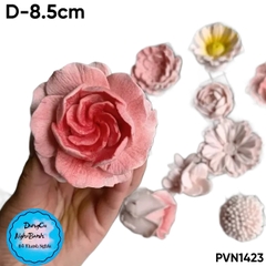 Khuôn Silicon - Hoa Hồng Xoắn 8.5cm