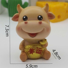Khuôn Silicon - Động Vật - Trâu 2 mảnh 8.3cm M02