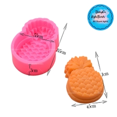 Khuôn Silicon - Trái Cây - Khóm 300040 - Kèm Lá