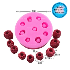 Khuôn Silicon - Trái Cây Berry - Mâm Xôi Lỗ 1.1cm 1.7cm - 9c