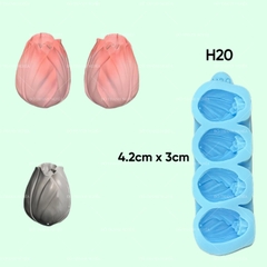 Khuôn Silicon - Hoa Hàn Quốc - H20