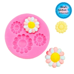 Khuôn Silicon - Hoa Hướng Dương - Mặt 2-4cm - 4c
