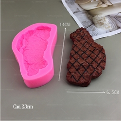 Khuôn Silicon - Món Ăn - Miếng Thịt Bò - bò beefsteak
