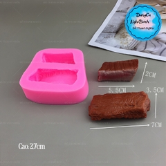 Khuôn Silicon - Món Ăn - Miếng Thịt Bò - 2ct
