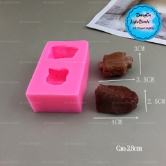 Khuôn Silicon - Món Ăn - Miếng Thịt Bò - Sườn 2ct