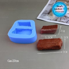 Khuôn Silicon - Món Ăn - Miếng Thịt Bò - 2ct