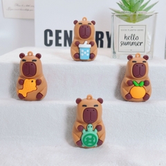 Khuôn Silicon - Động Vật - Capybara 2 Mảnh Thỏi Vàng