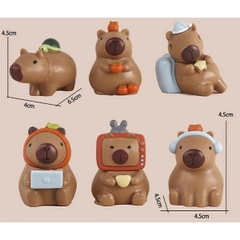 Khuôn Silicon - Động Vật - Capybara 2 Mảnh Cưỡi Rùa