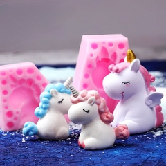 Khuôn Silicon - Động Vật - Ngựa Pony 2 Mảnh 6cm