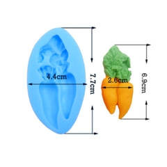 Khuôn Silicon - Rau Củ - Cà Rốt - Kèm Lá 2c