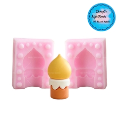 Khuôn Silicon - Noel - Nến Đèn Cầy 2 Mảnh 4.5cm