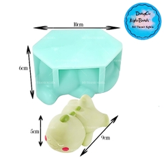 Khuôn Silicon Động Vật Con Khủng Long Nằm 10cm