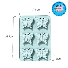 Khuôn Silicon - Vĩ bướm 6c