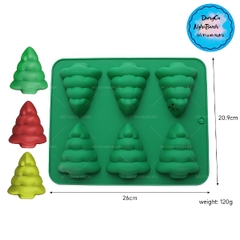 Khuôn Silicon - Noel - Cây Thông Vĩ 6c