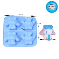Khuôn Silicon - Vĩ Thỏ 4C Gấu Mèo MELODY-KUROMI