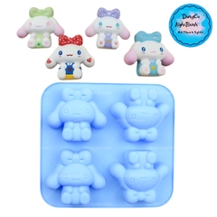 Khuôn Silicon - Vĩ Thỏ 4C Gấu Mèo MELODY-KUROMI