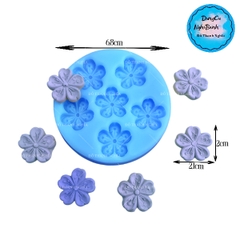 Khuôn Silicon - Hoa Mai Đào 5 Cánh Vĩ 6c 2cm