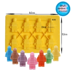 Khuôn Silicon - Em Bé - Lego Robot Vĩ 4cm 8c